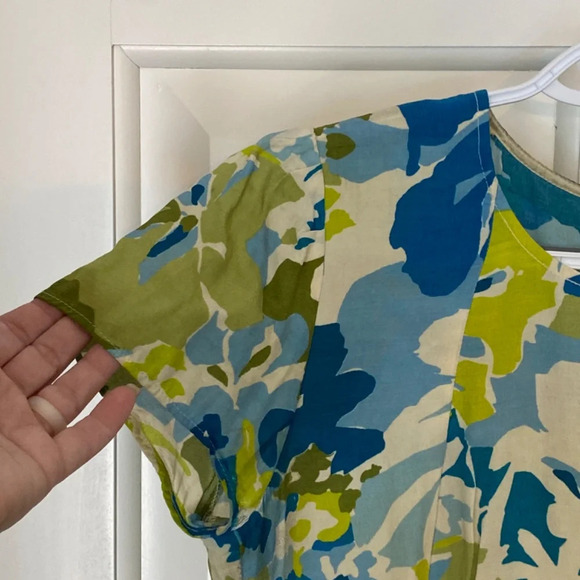 Reformation x camille Rowe Nevada Floral Mini Dress blue green 33779 - Picture 4 of 11